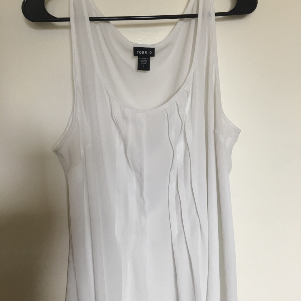Sheer white tank